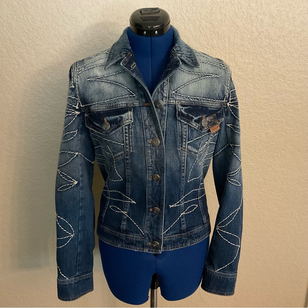 Christian Dior Blue Denim Jacket Women’s Sz 4